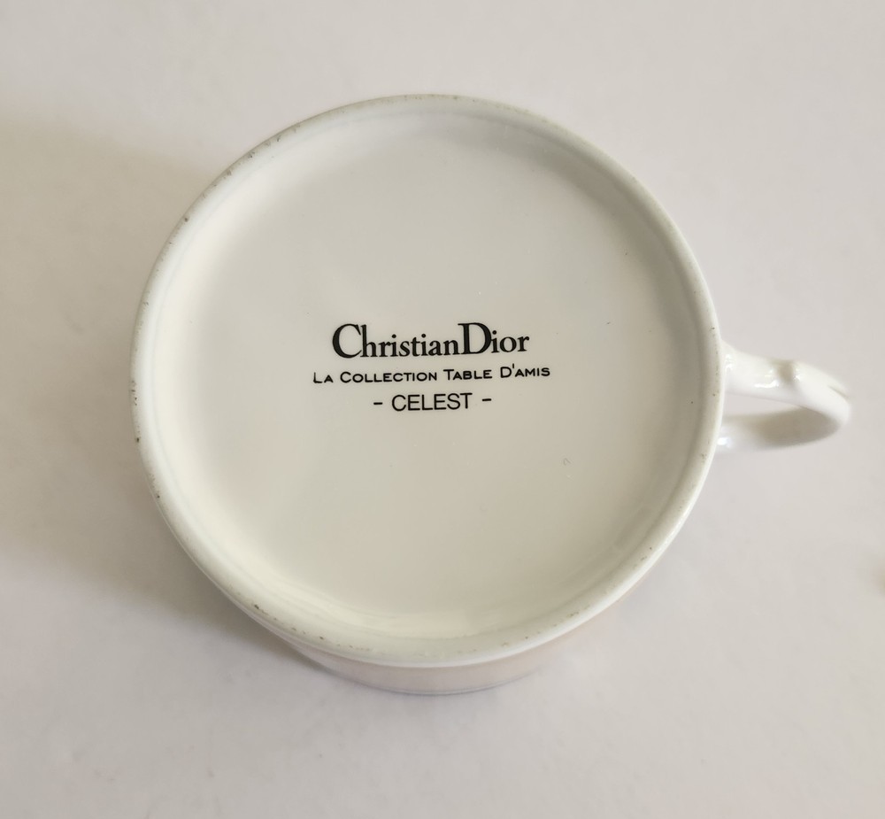 Christian Dior Celeste Two Coffee Cups