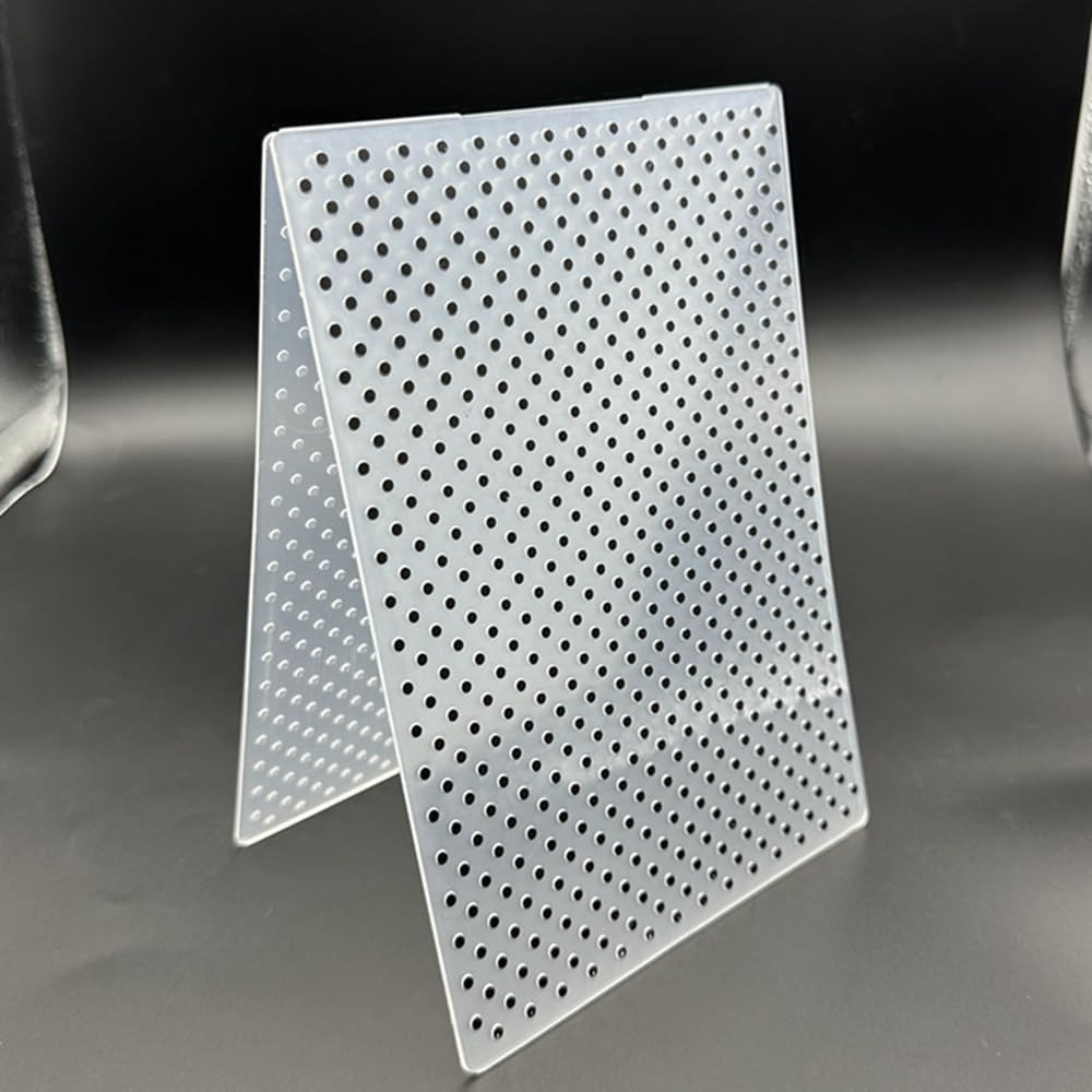 3D Plastic Embossing Folder Template Polka Dot Texture 5X7 Inch for Card Making
