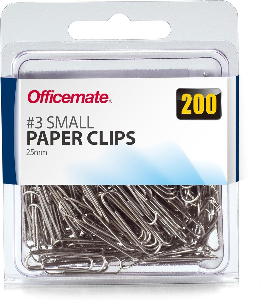 Small #3 Size Paper Clips, Sier, Pa
