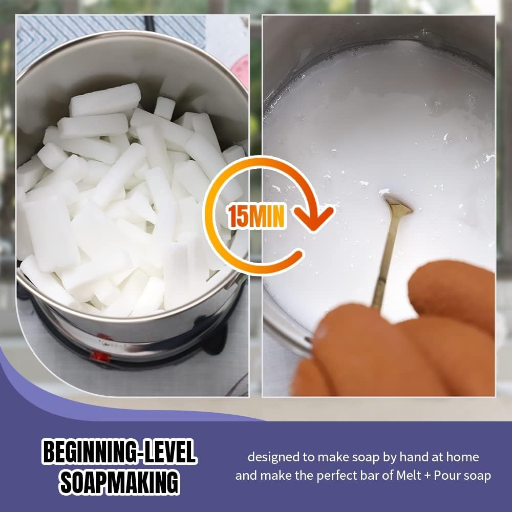 Fast METL Soap Making Kit with Electronic Hot Plate Basic DIY Soap Making