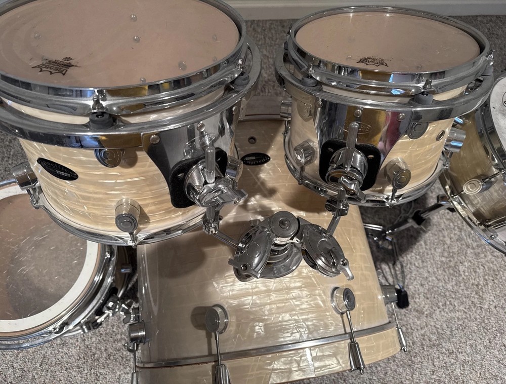 PDP Pearlescent White CX Series Maple 5 Piece Drum Set. (Hardware Available)