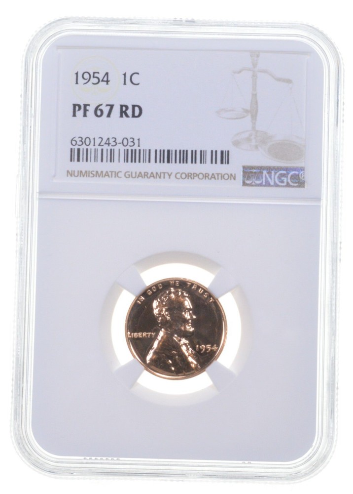 PF67 1954 Lincoln Wheat Cent NGC PR Proof