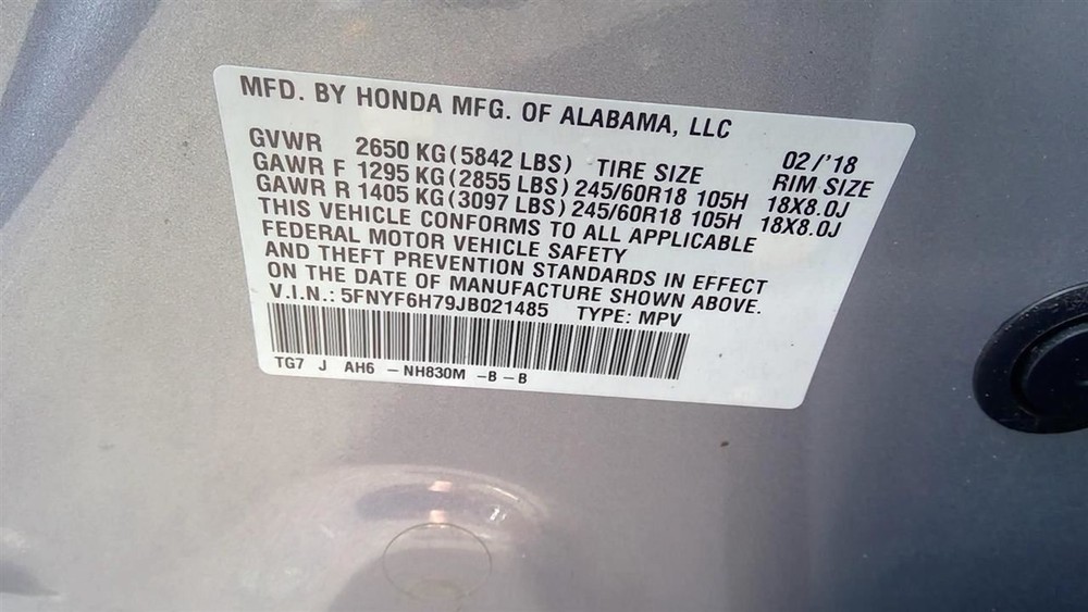 PILOT 2018 Transmission Shift 2129187