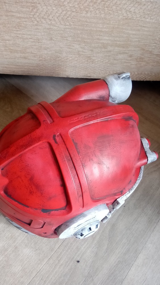 Fallout Combat Armor Helmet 3d printed Prop Nuka Cola Edition