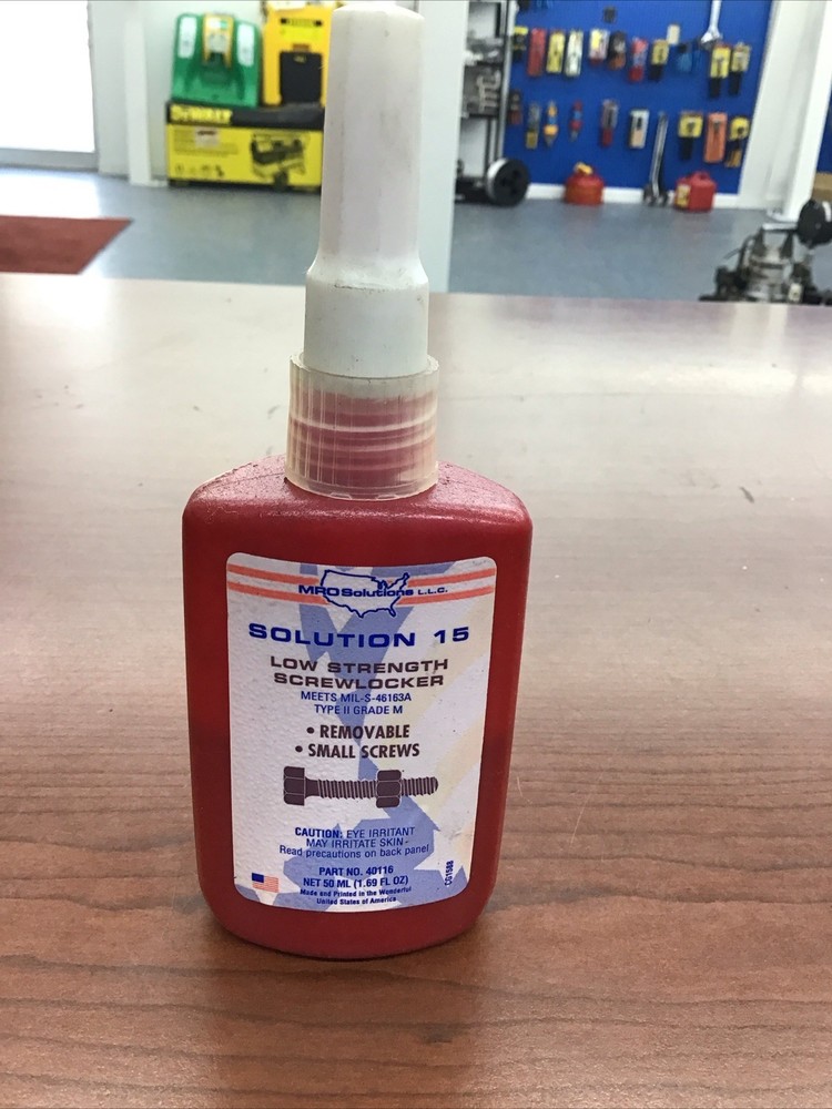 Solution 15 Low Strength Screwlocker Type II Grade M