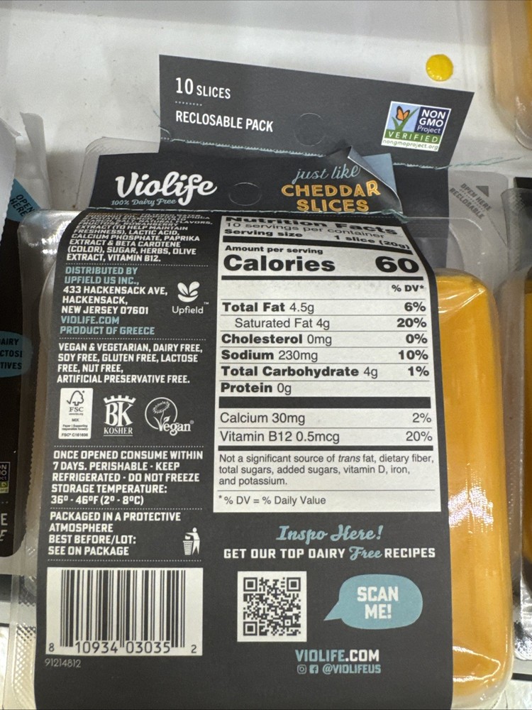 Vilolife Cheddar Slice