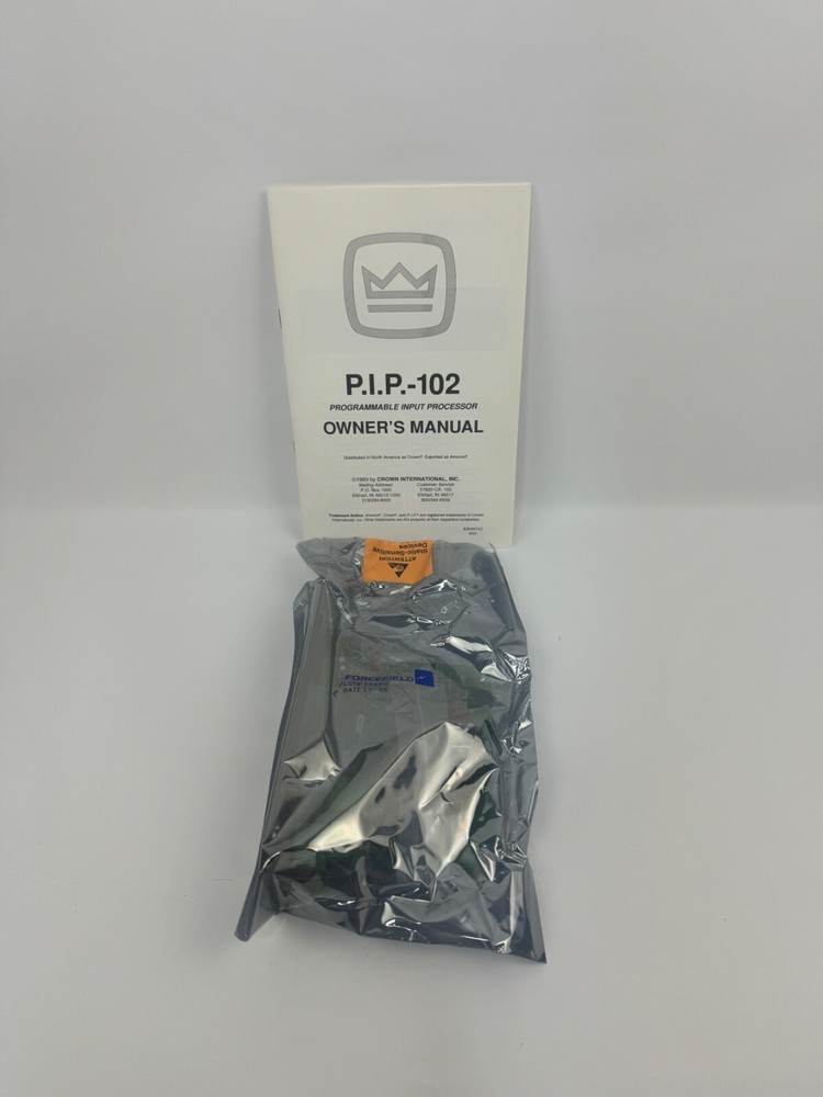 Crown P.I.P.-102 Programmable Input Processor *BRAND NEW OPEN BOX*