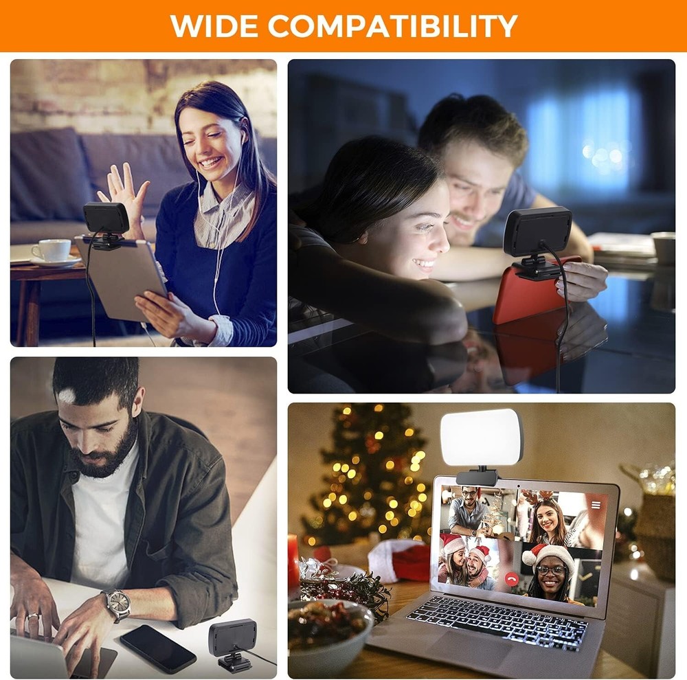 Video Conference Lighting, Webcam Lighting for Remote Working, Zoom Lighting for