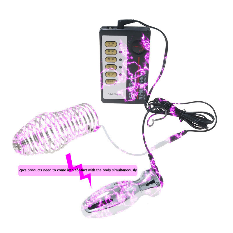 Electric E Stim Penis Stretcher Dilator Plug Enhancer Ring Delay Ejaculation