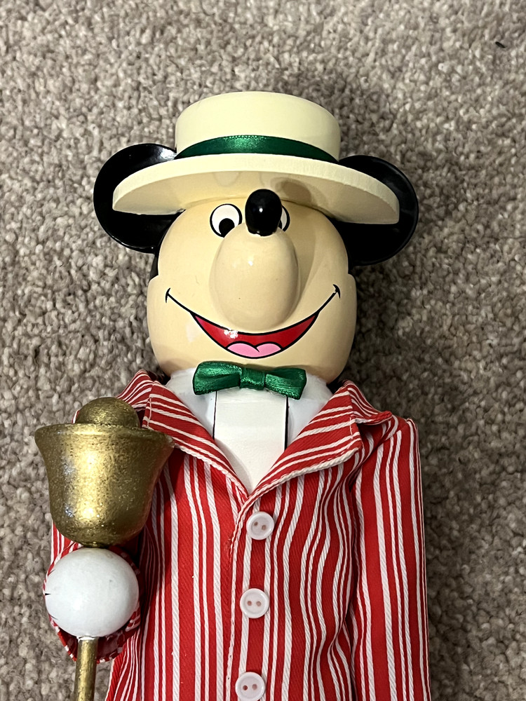 Disney Parks Nutcracker Figure Dapper Dan Mickey Mouse Limited Release 14" Rare