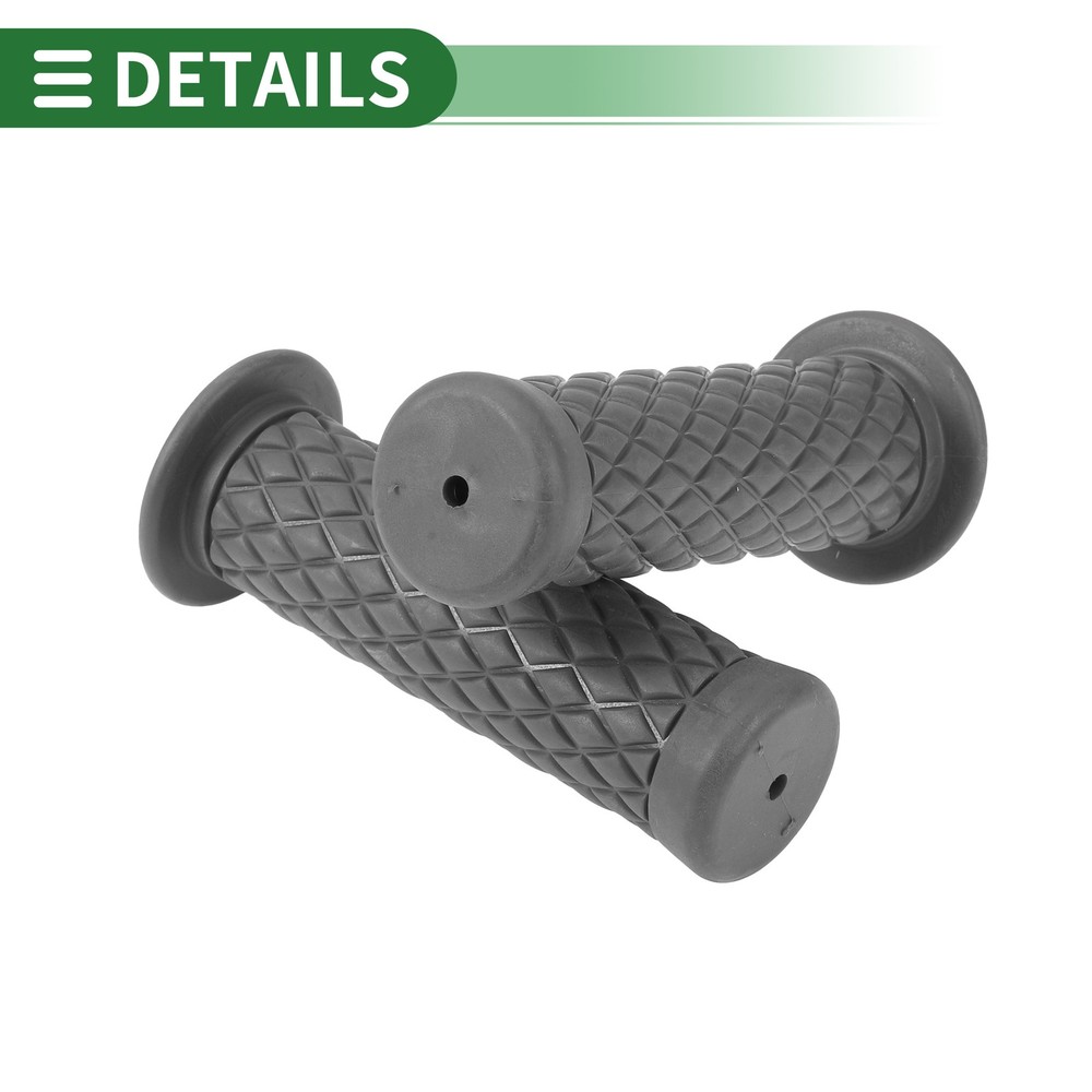1" 25mm Motorcycle Knobs Handlebar Covers TPU Terminal Handles Dark Grey