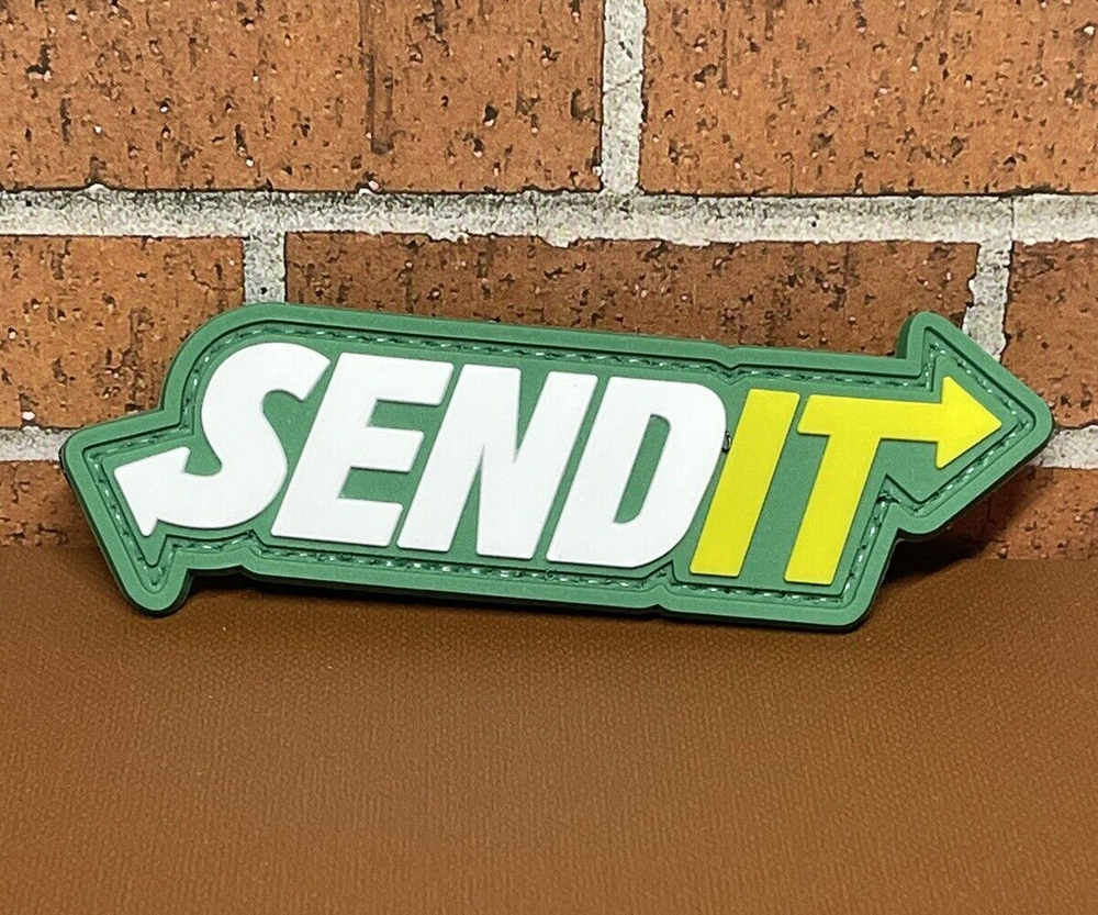 PVC Tactical Morale Patch, Send It Patch, Send It Gun Patch