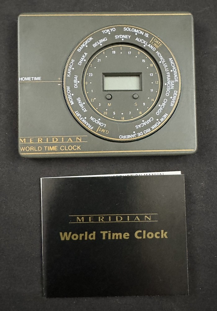 Vintage Meridian World Time Clock