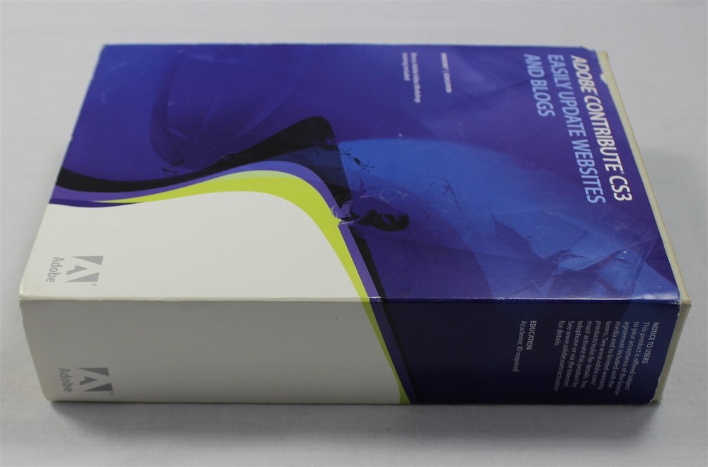 Adobe Contribute CS3 Web Publishing Software (2007) Windows XP Vista Install Key