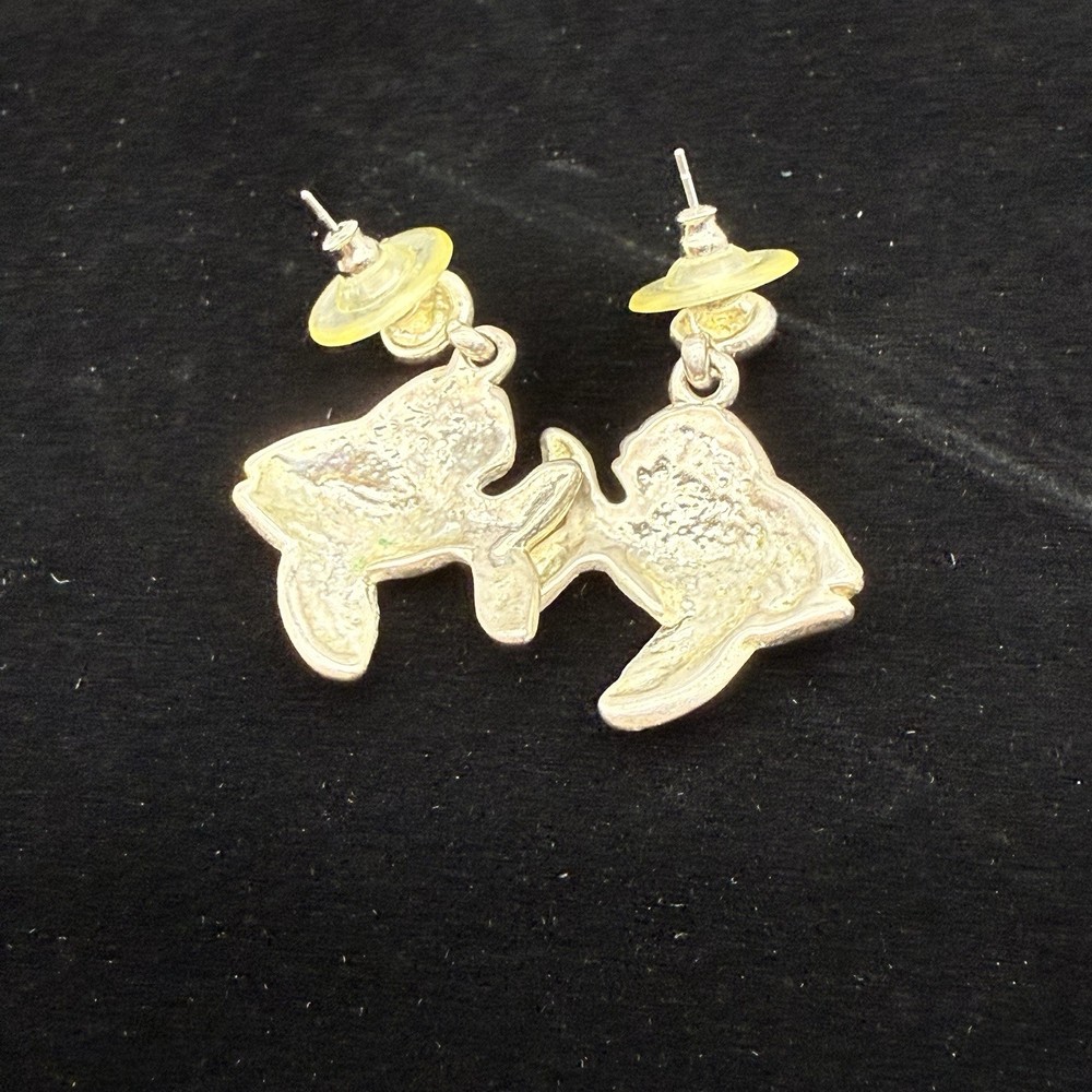 silver fish earrings Made In Mexico