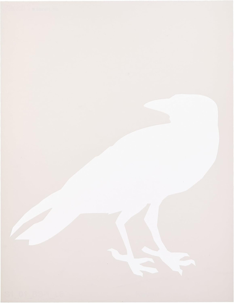 8.5"X11" Stencil-Raven