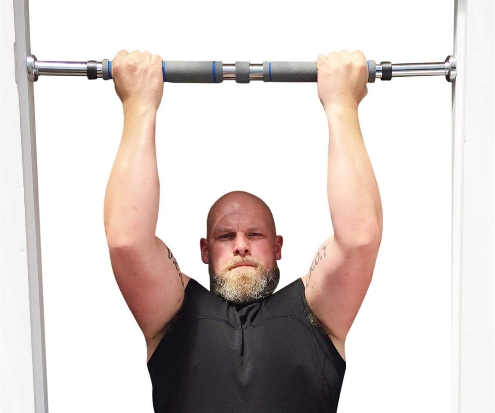 Maximiza Pull Up Bar for Doorway - 27 to 39 Inches Adjustable Width Pullup Ba...