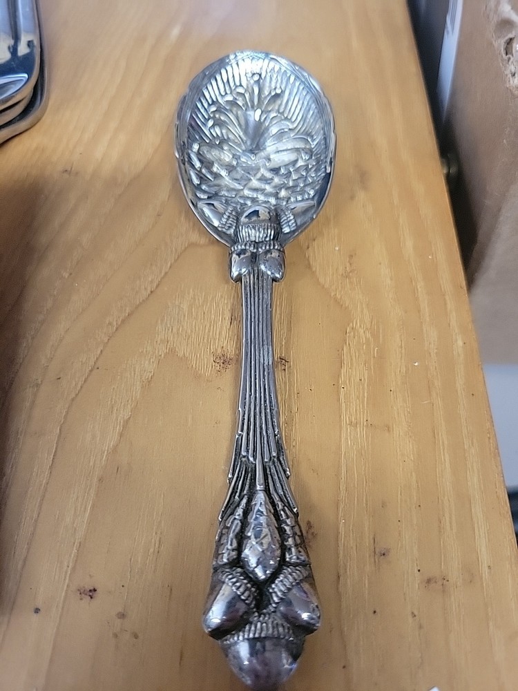 SILVER PLATED FRUIT SPOON