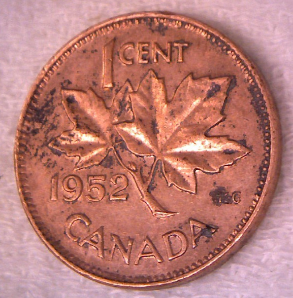 1952 Canada Penny - Average Circulated
