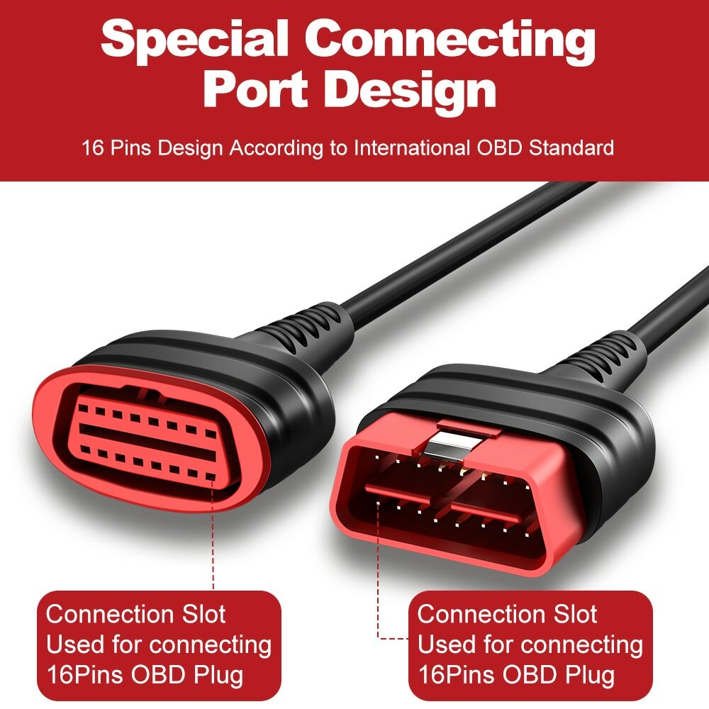 Thinkcar 16 Pin OBD2 Extension Cable for OBD2 Tool Diagnostic Scanner Adapter