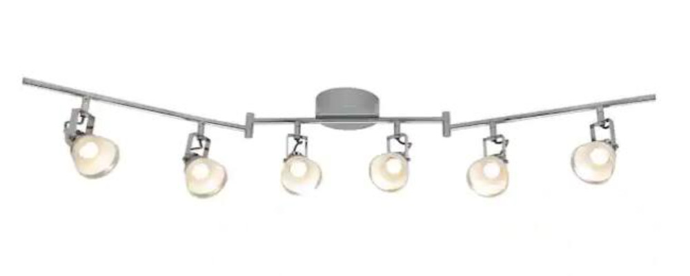 Hampton Bay 6-Light 4 ft. Chrome Integrated LED Track Lighting Kit A-2