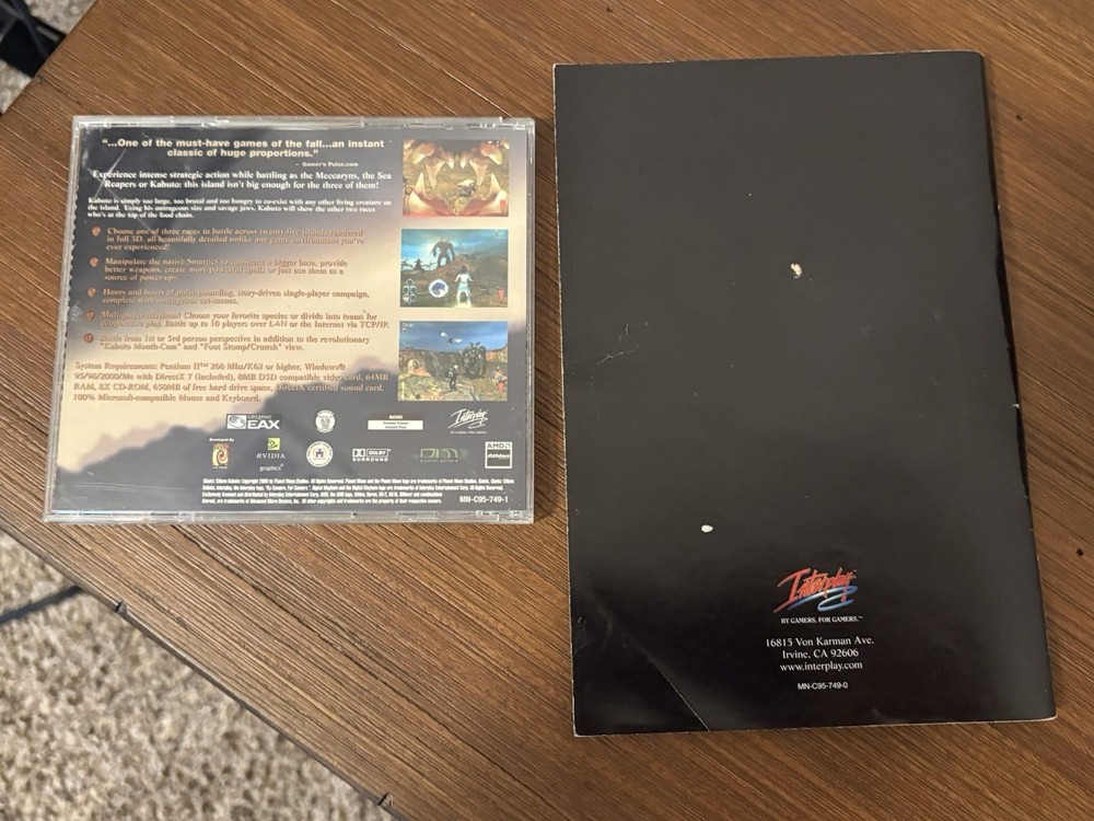 Giants Citizen Kabuto PC Game CD w Manual Eidos Interactive