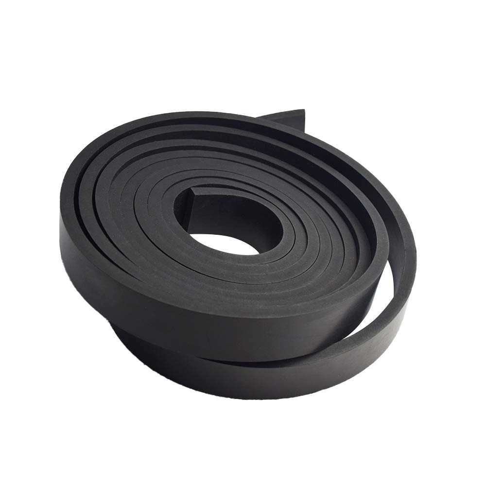 DOBTIM Thick Solid Neoprene Rubber Strips 1/4 (.250)" Thick X 1" Wide X 10' Long