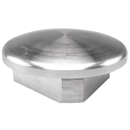 Hollaender 62-8 Structural Pipe Fitting, Plug, Aluminum, 1.5 In Pipe Size,