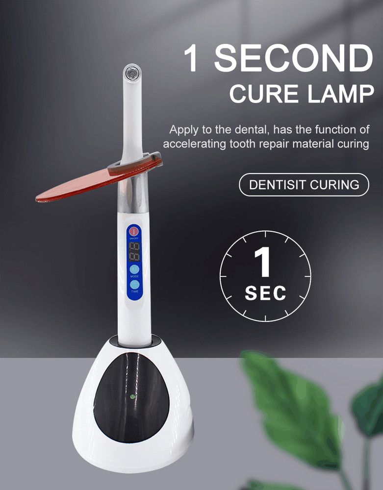 Dental Cordless iLed Type 1 Second LED Curing Light 2300mW/c㎡ Blue Light White