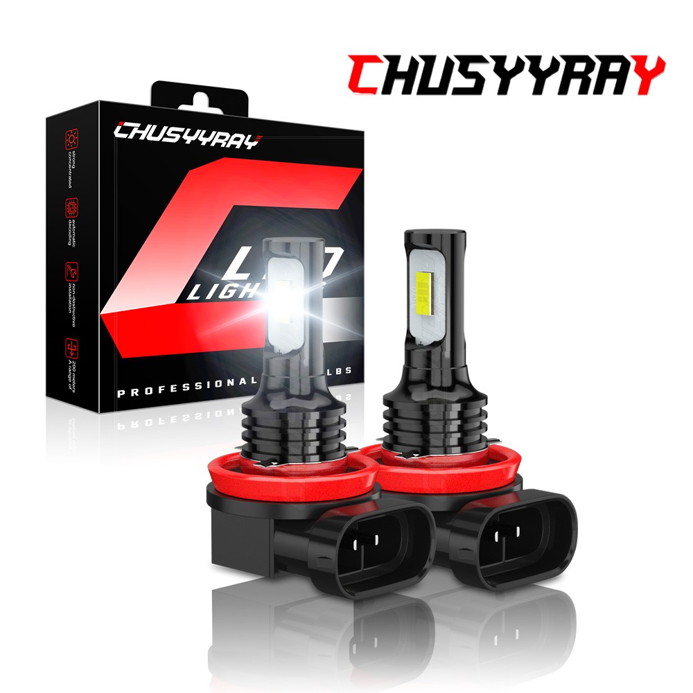 H11 Led Headlight Super Bright Bulbs Kit White 6000K Low Beam 2-PACK