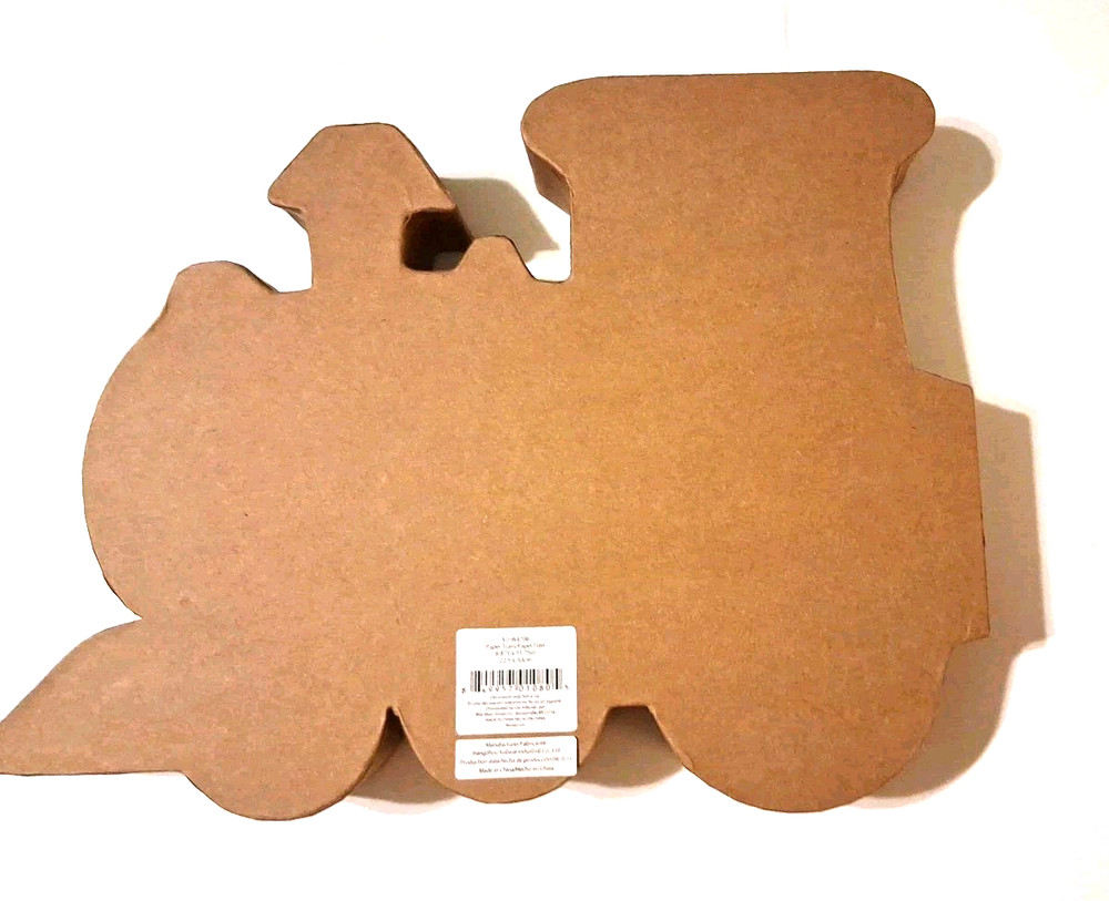 Cardboard Train Paintable