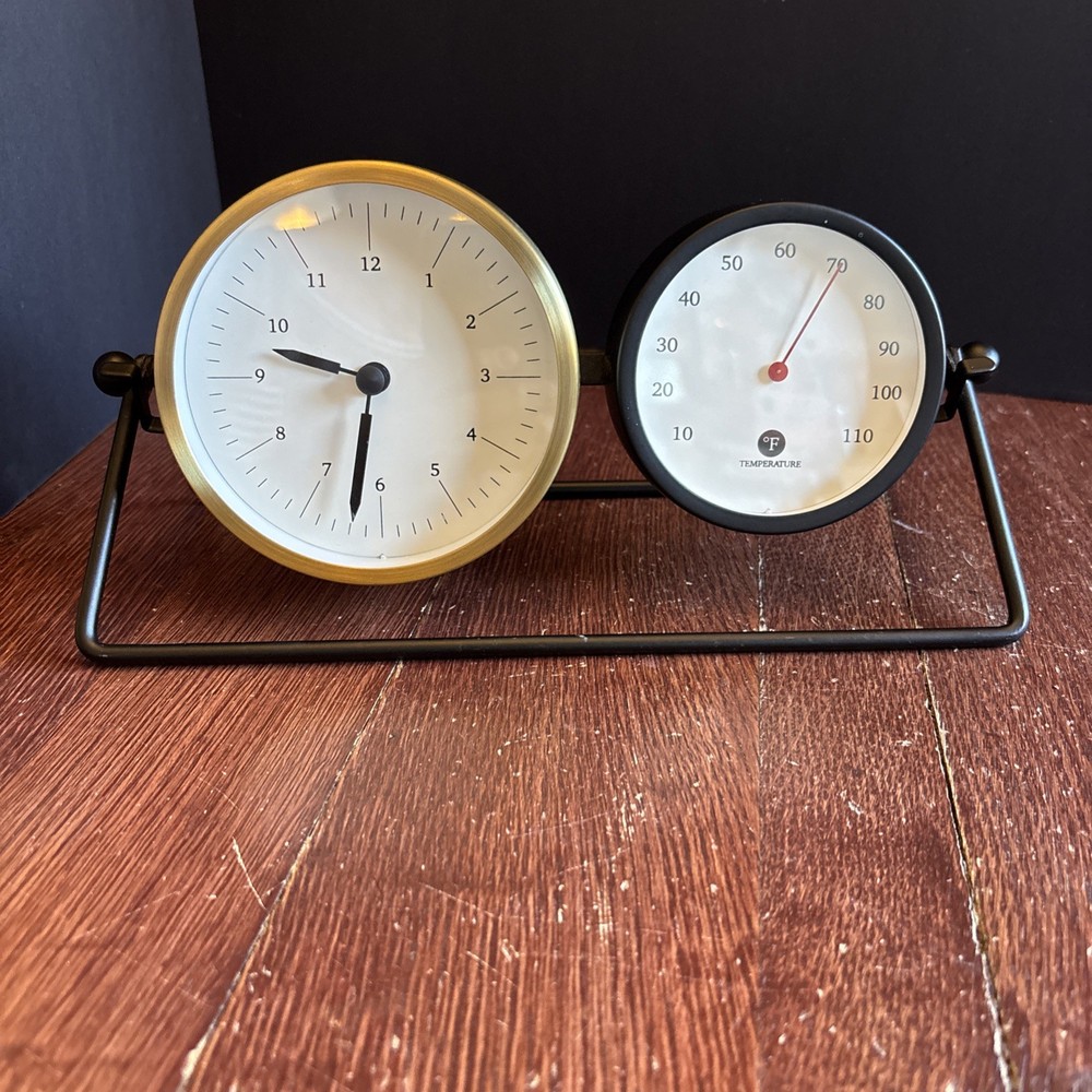 Magnolia – Hearth & Hand Desktop Clock And Temperature Decor - Tested-