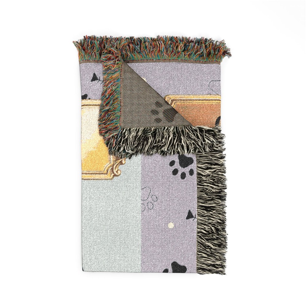 Pet Photo Personalized Woven Blanket