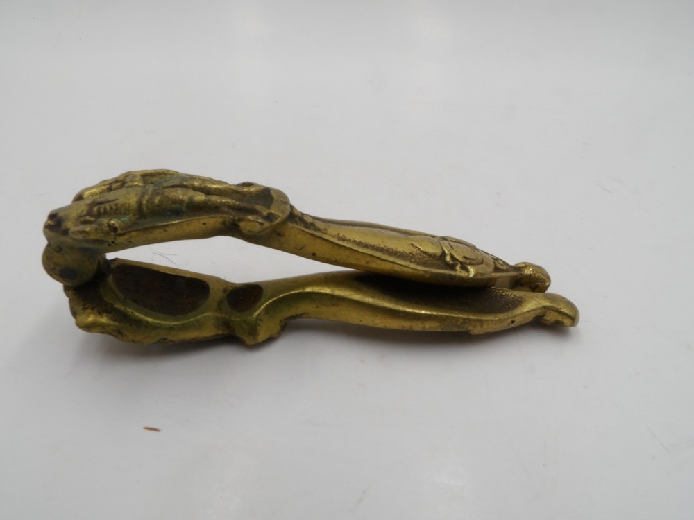 Jester Clown Vintage Brass Figural Nutcracker