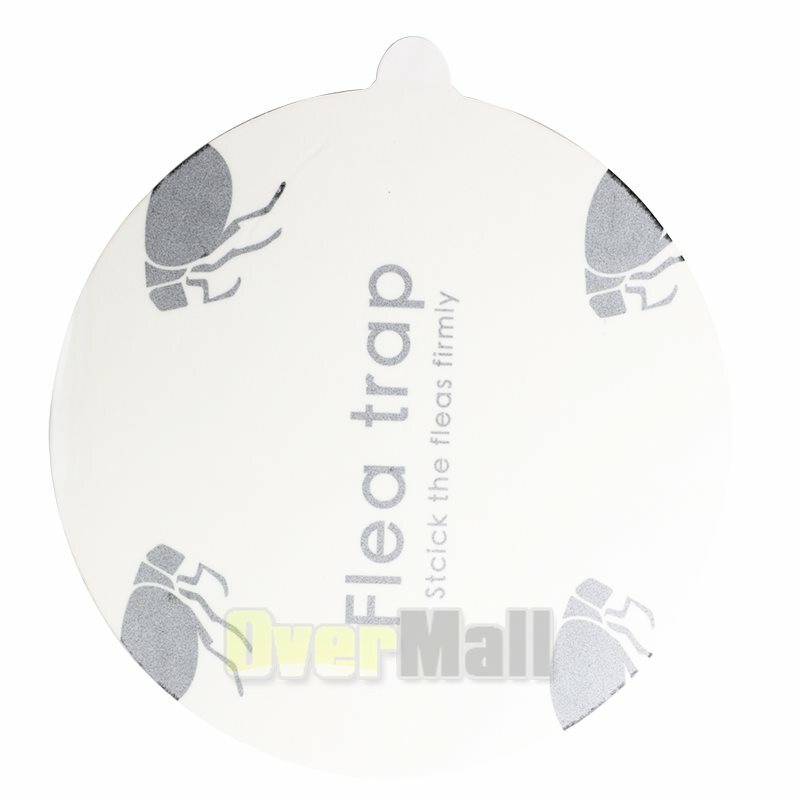 5Packs Disposable Flea Trap Sticker Sticky Flea Control Refill Flea Glue Discs