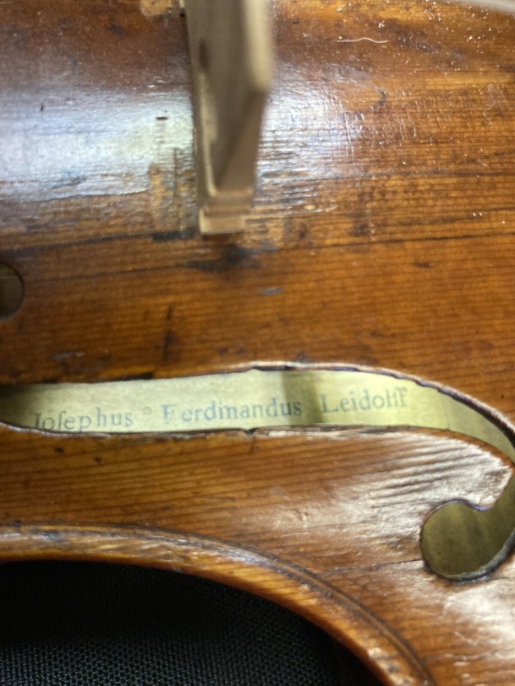 Josephus Ferdinandus Leidolff Violin 1776