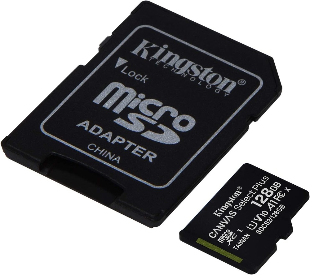 Kingston microSDXC Canvas Select Plus 100MB/s Read A1 Class 10 UHS-I 128GB
