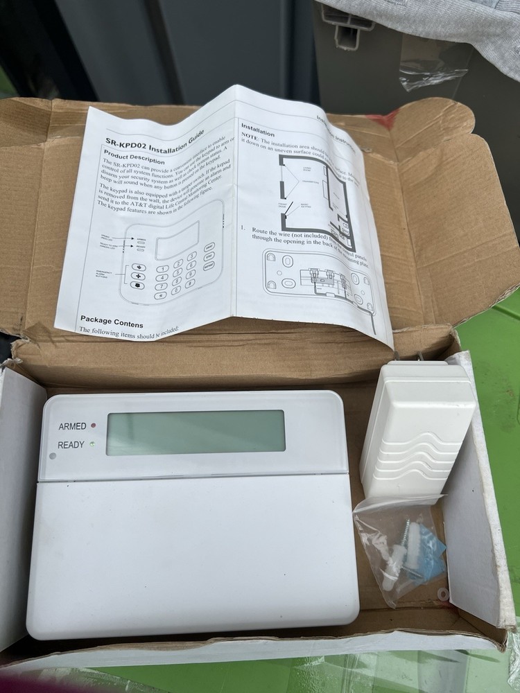 Sercomm AT&T Digital Life Security System Keypad SR-KPD02 Open Box