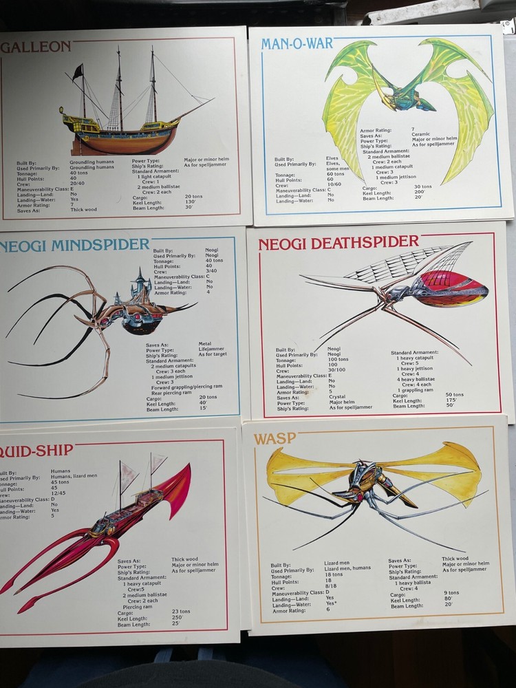 Advanced Dungeons and Dragons 2nd Edition LOT Spelljammer rules + adventure D&D