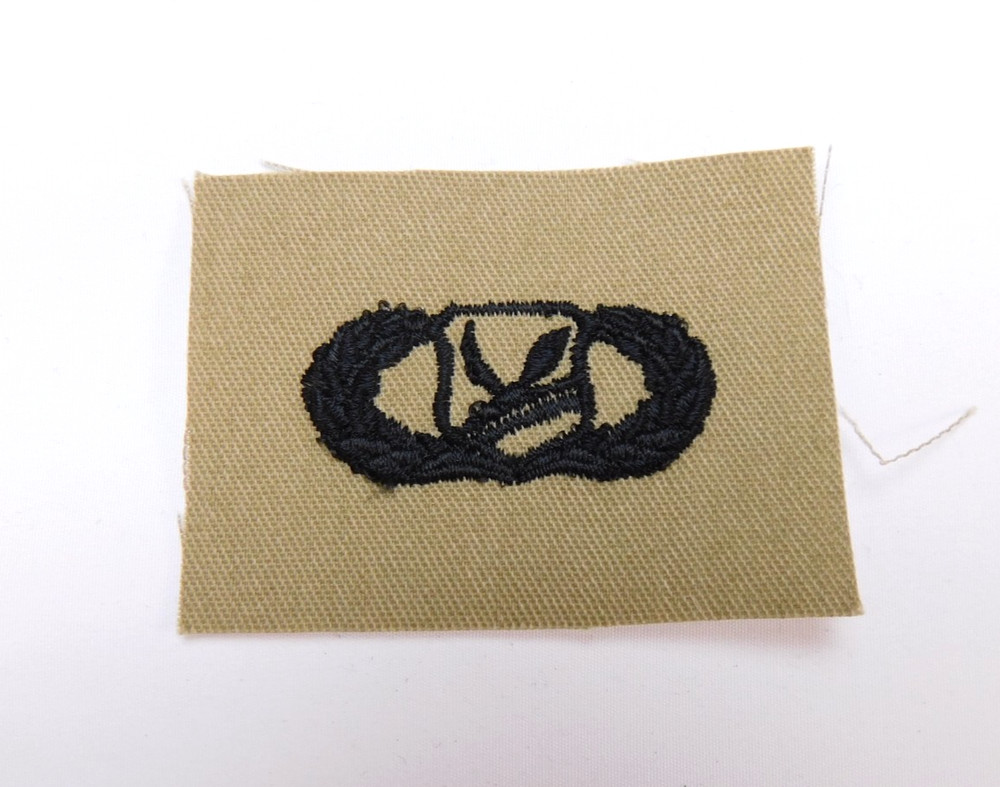 US Air Force USAF Basic Chapel Management Badge Desert Tan DCU Patch Sew-On