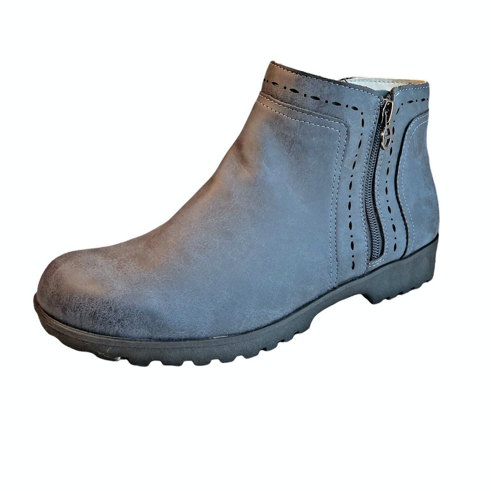 Jambu Womens Boots Size 11 Blue Ankle Boot Double Side Zippers New
