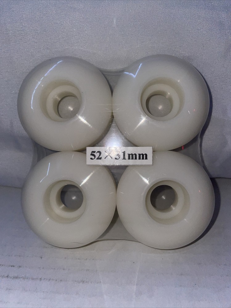 Basic White Skateboard Wheels Unbranded