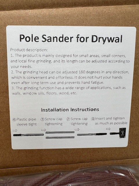 Pole Sander for Drywall Sanding 31-74"