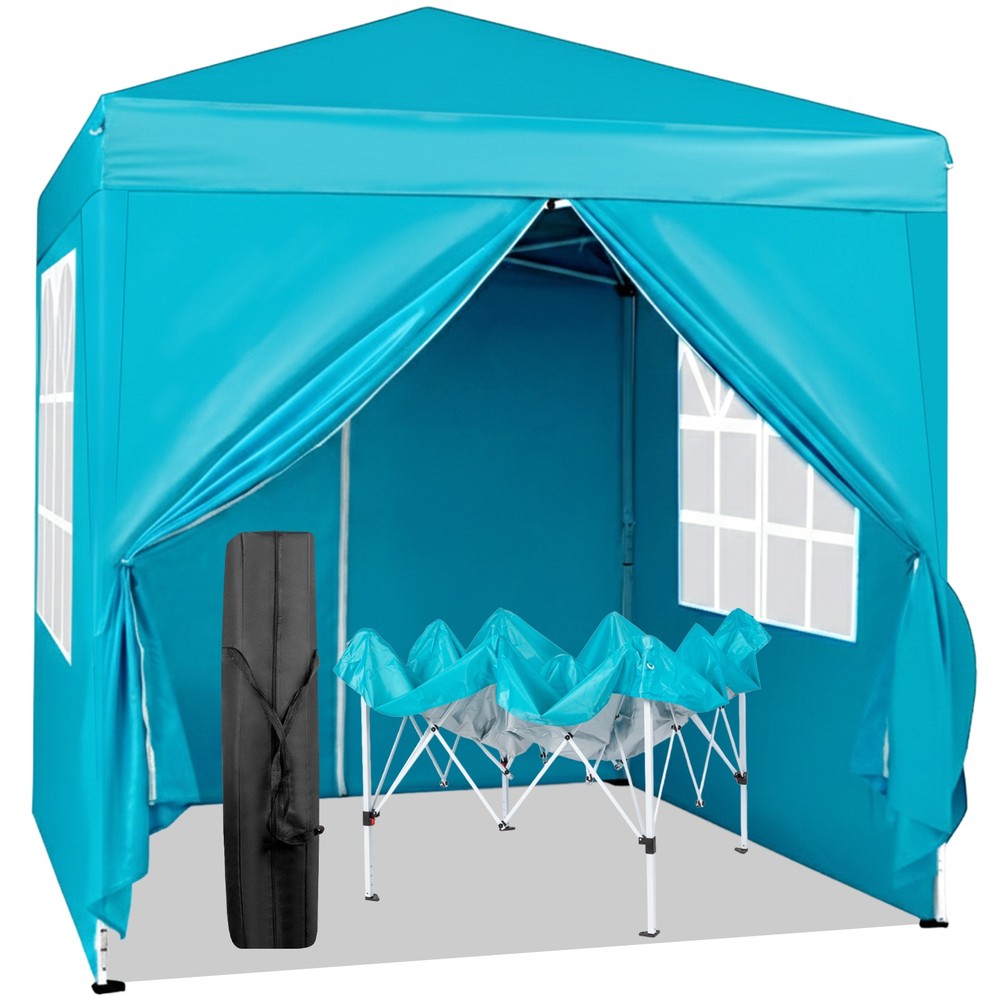 6.5X6.5FT Two Doors & Two Windows Practical Waterproof Right-Angle Folding Tent