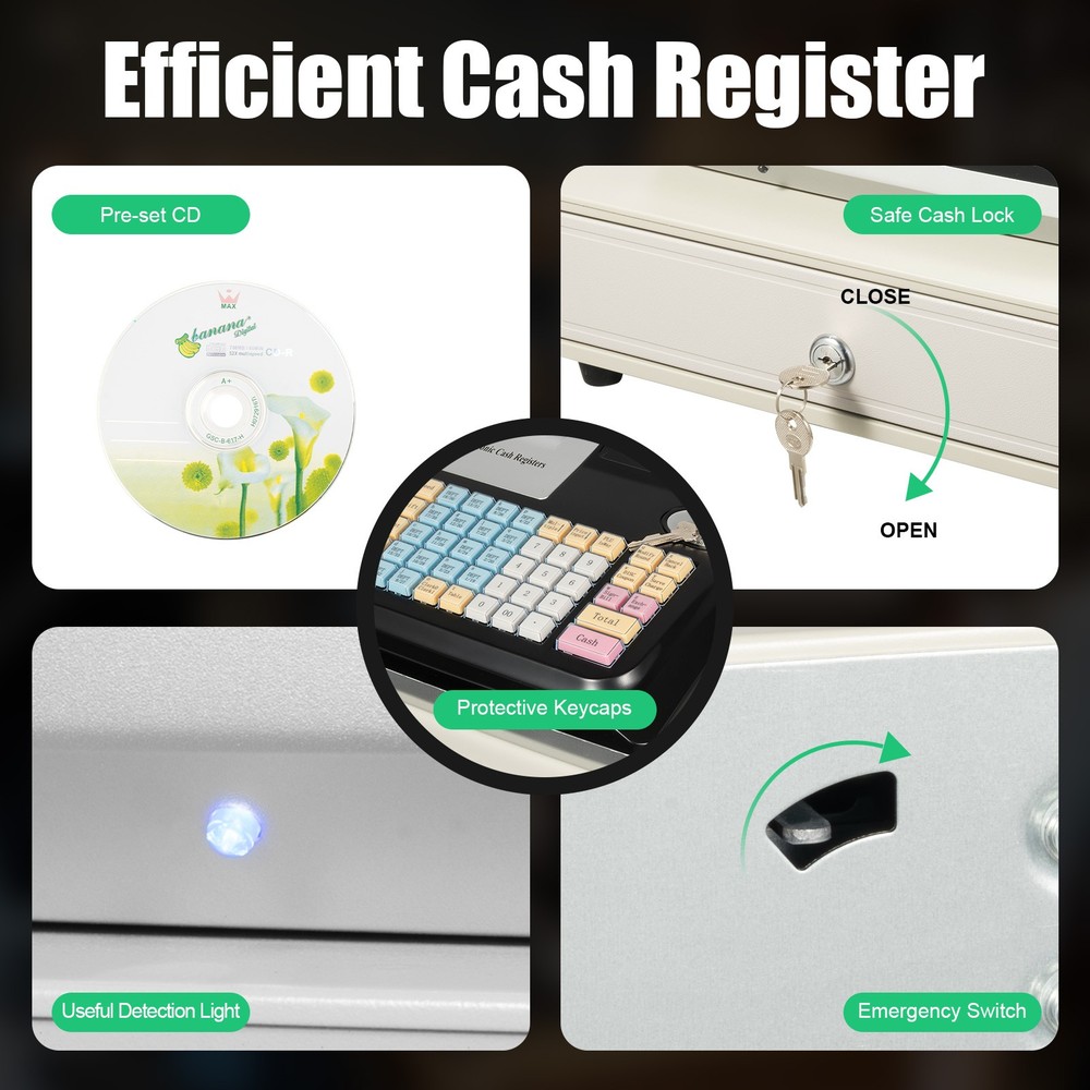 Complete Retail Pos System Cash Register Machine Express Point Sale System 35W