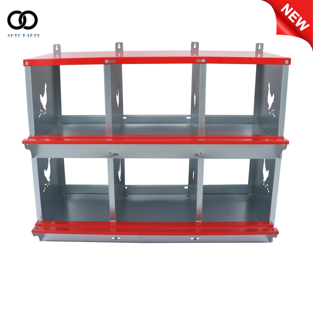 Chicken Laying Boxes Nesting Boxes for Chickens Galvanized Steel 6 Compartment