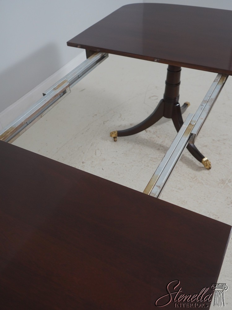 L70904: STICKLEY Mahogany Double Pedestal Dining Table