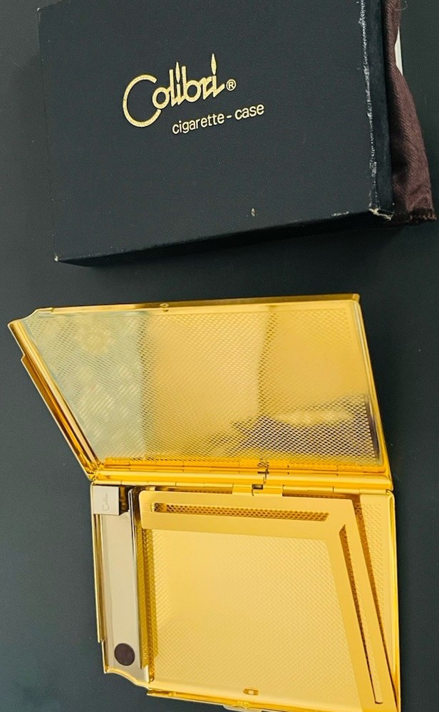 vintage colibri cigarette case