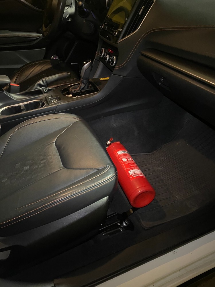 Fire extinguisher bracket for Subaru WRX VB