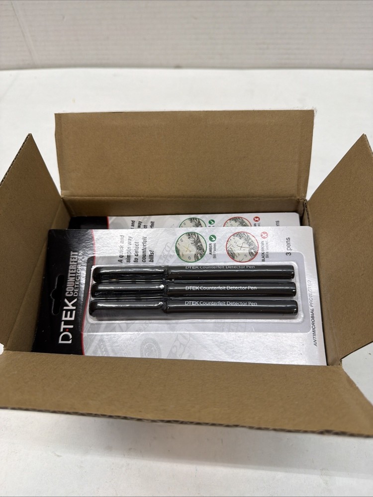 Control Group D-TEK Counterfeit Detector Pens, Black, Pack Of 36